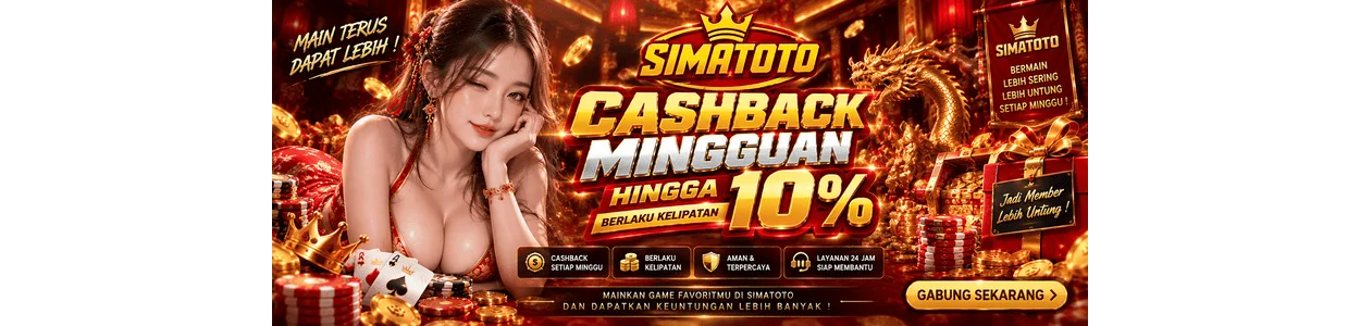 Cashback Mingguan Simatoto